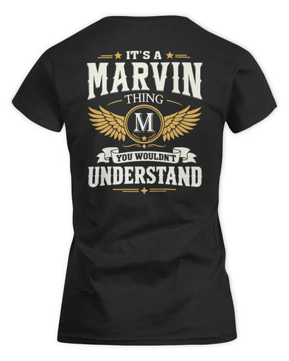 MARVIN KT06-M008 It’s a [NAME] Thing – You Wouldn’t Understand | Personalized Vintage T-Shirt - Women's Standard T-Shirt - Black