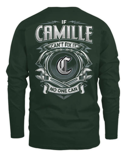 CAMILLE AP81-K4-626 - Personalized Ahmed Quote Apparel “If Ahmed Can't Fix It, No One Can” - Men's Long Sleeved T-Shirt - Forest Green