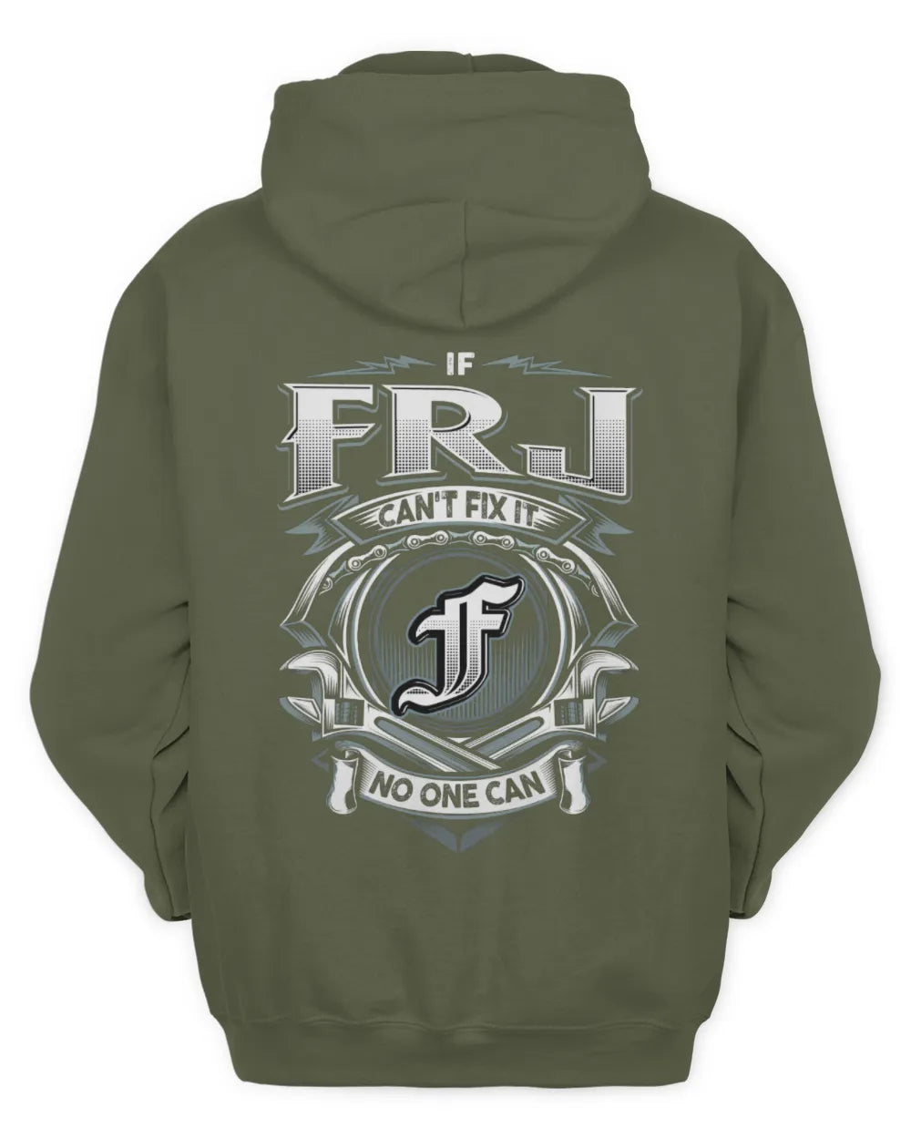 FRJ AP81-K4-626 - Personalized Ahmed Quote Apparel “If Ahmed Can't Fix It, No One Can” - Unisex Hoodie - Military Green