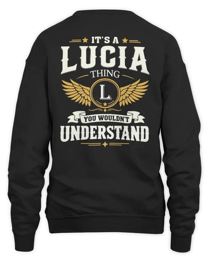 LUCIA KT06-M008 It’s a [NAME] Thing – You Wouldn’t Understand | Personalized Vintage T-Shirt - Unisex Sweatshirt - Black