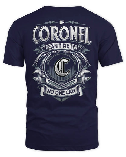 CORONEL AP81-K4-626 - Personalized Ahmed Quote Apparel “If Ahmed Can't Fix It, No One Can” - Unisex Standard T-Shirt - Navy