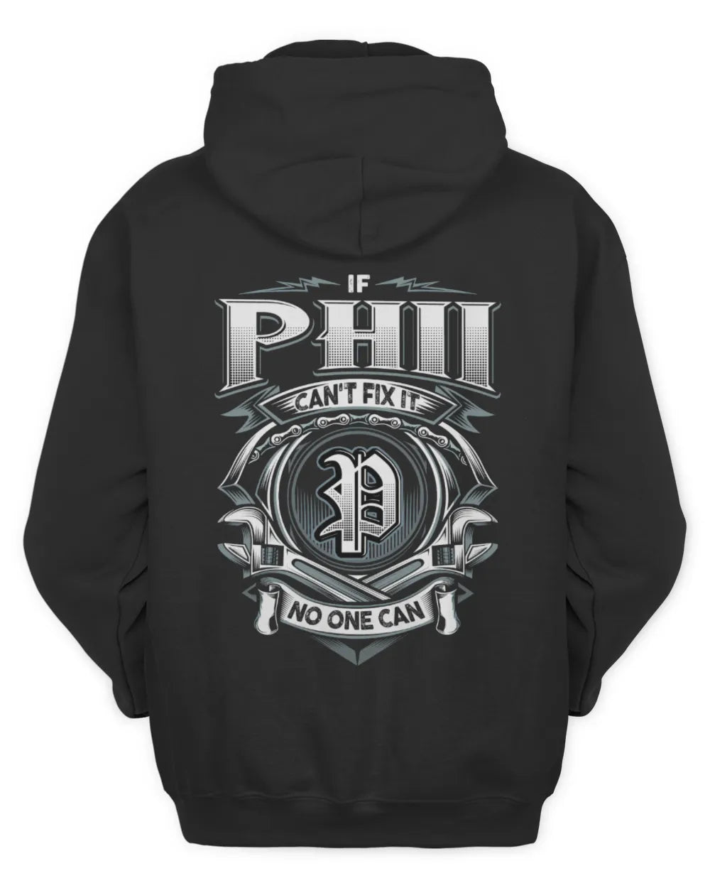 PHII AP81-K4-626 - Personalized Ahmed Quote Apparel “If Ahmed Can't Fix It, No One Can” - Unisex Hoodie - Black