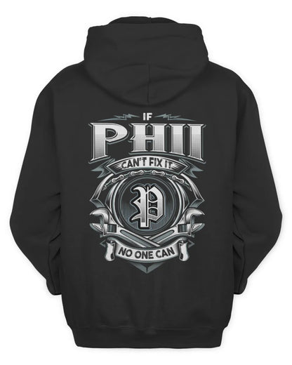 PHII AP81-K4-626 - Personalized Ahmed Quote Apparel “If Ahmed Can't Fix It, No One Can” - Unisex Hoodie - Black