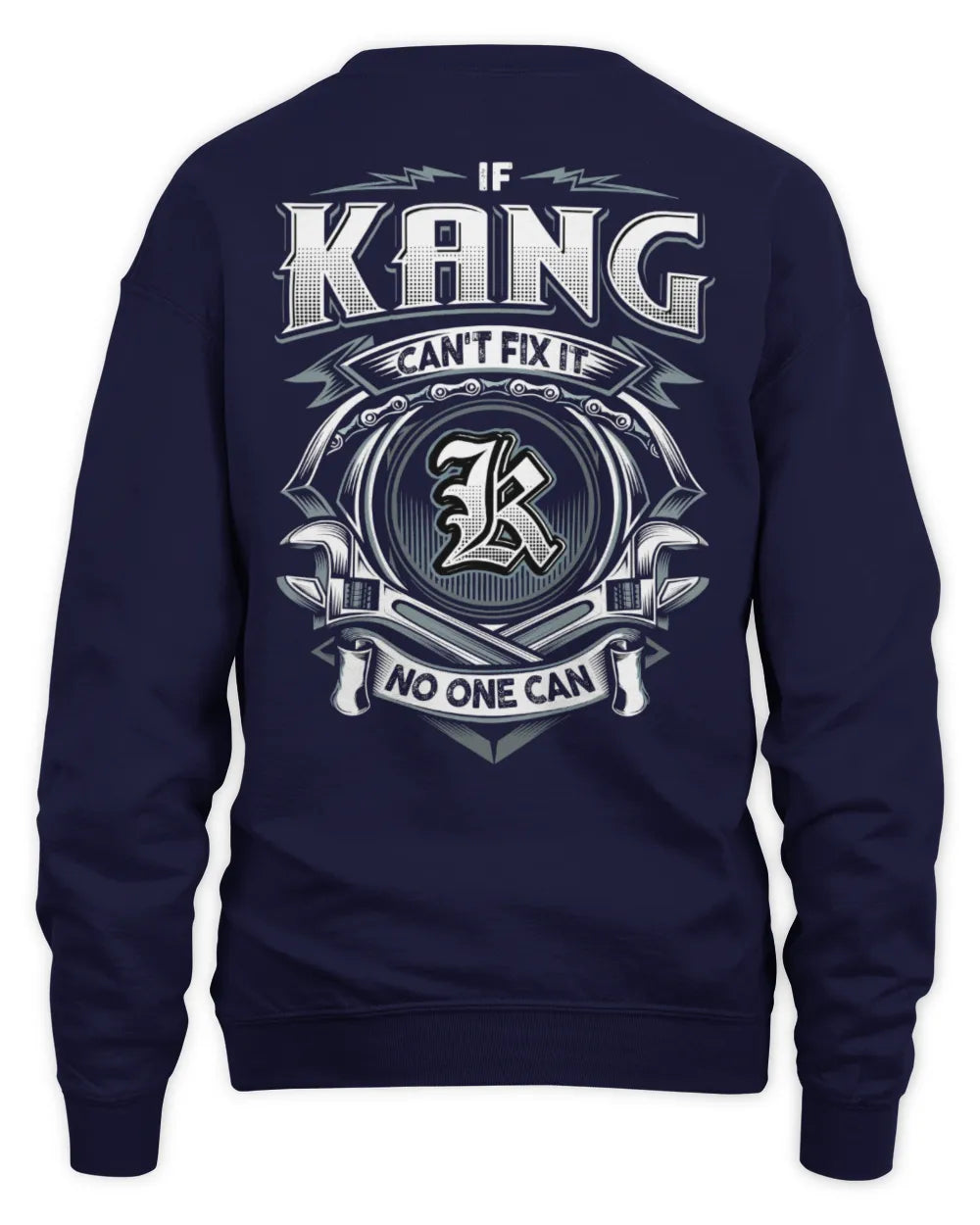KANG AP81-K4-626 - Personalized Ahmed Quote Apparel “If Ahmed Can't Fix It, No One Can” - Unisex Sweatshirt - Navy