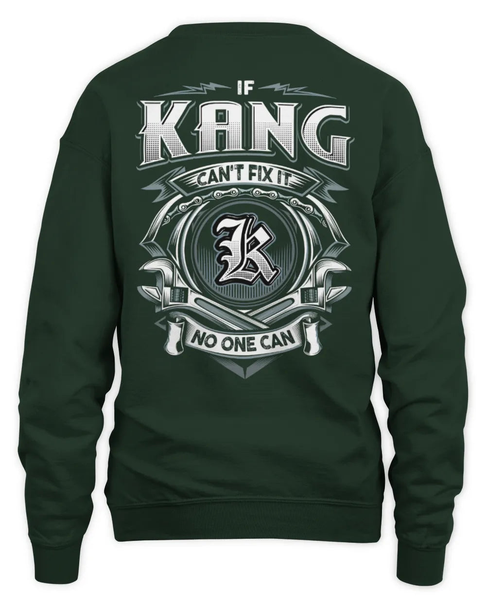 KANG AP81-K4-626 - Personalized Ahmed Quote Apparel “If Ahmed Can't Fix It, No One Can” - Unisex Sweatshirt - Forest Green