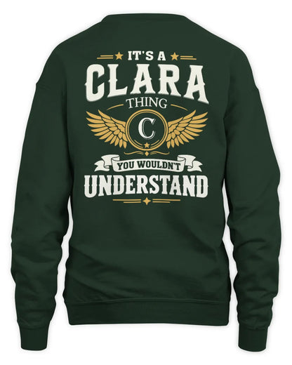 CLARA KT06-M008 It’s a [NAME] Thing – You Wouldn’t Understand | Personalized Vintage T-Shirt - Unisex Sweatshirt - Forest Green