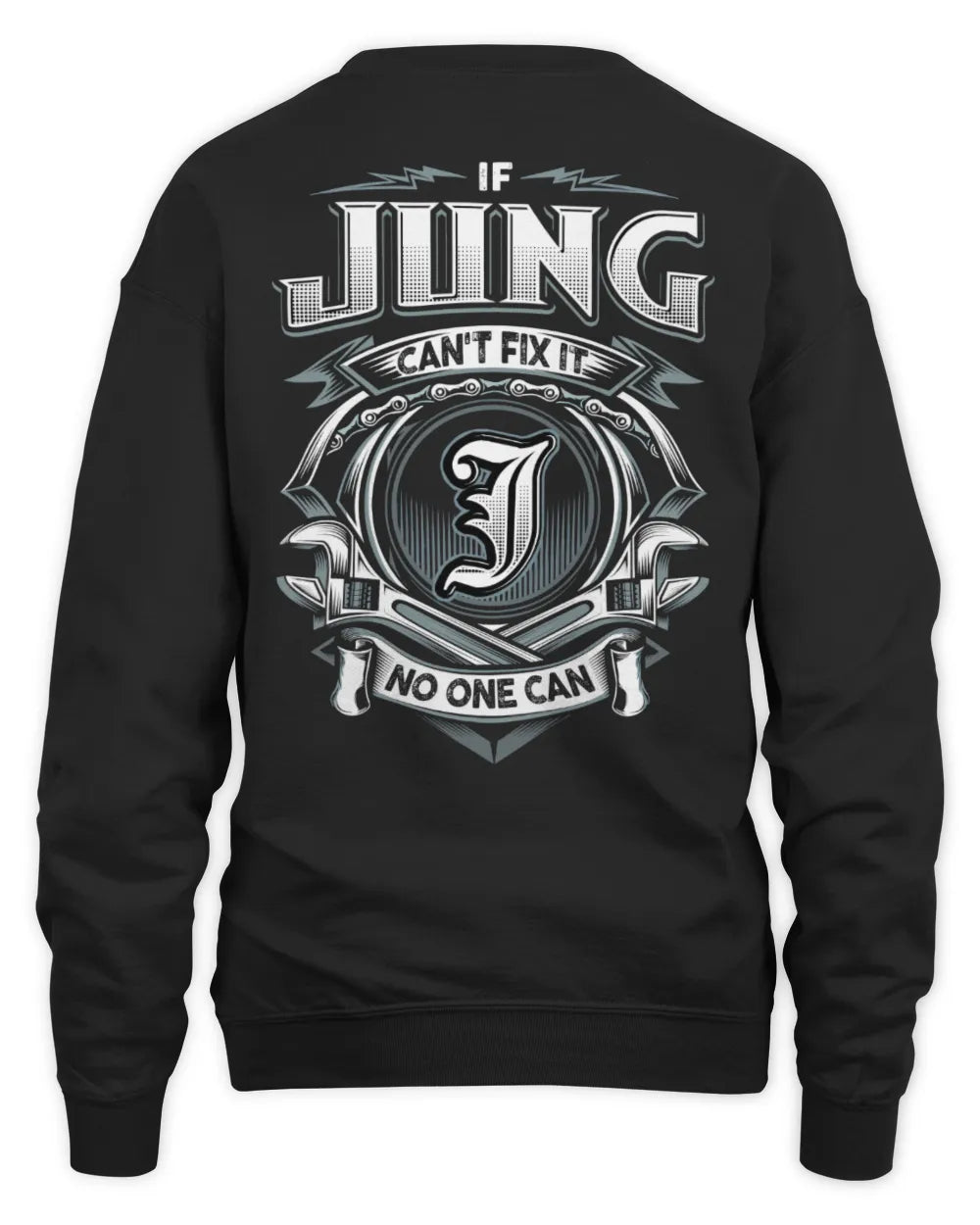 JUNG AP81-K4-626 - Personalized Ahmed Quote Apparel “If Ahmed Can't Fix It, No One Can” - Unisex Sweatshirt - Black