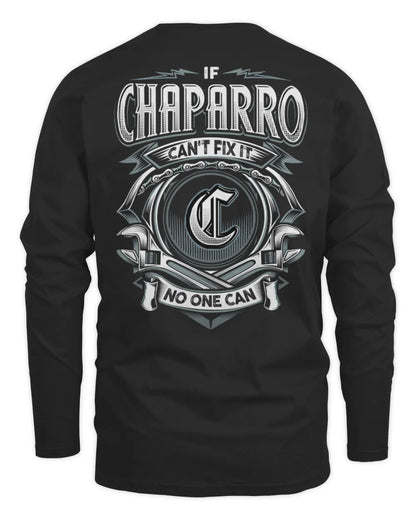CHAPARRO AP81-K4-626 - Personalized Ahmed Quote Apparel “If Ahmed Can't Fix It, No One Can” - Men's Long Sleeved T-Shirt - Black