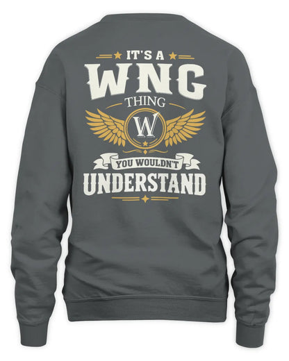 WNG KT06-M008 It’s a [NAME] Thing – You Wouldn’t Understand | Personalized Vintage T-Shirt - Unisex Sweatshirt - Charcoal