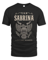 SABRINA TP06-K82 – Personalized Classic Style Apparel “Team NAME Lifetime Member” - Unisex Standard T-Shirt - Black