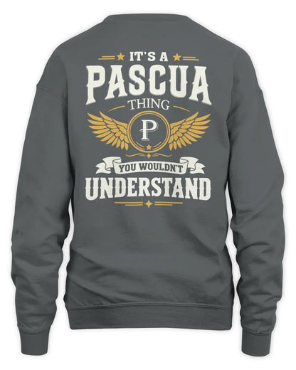PASCUA KT06-M008 It’s a [NAME] Thing – You Wouldn’t Understand | Personalized Vintage T-Shirt - Unisex Sweatshirt - Charcoal