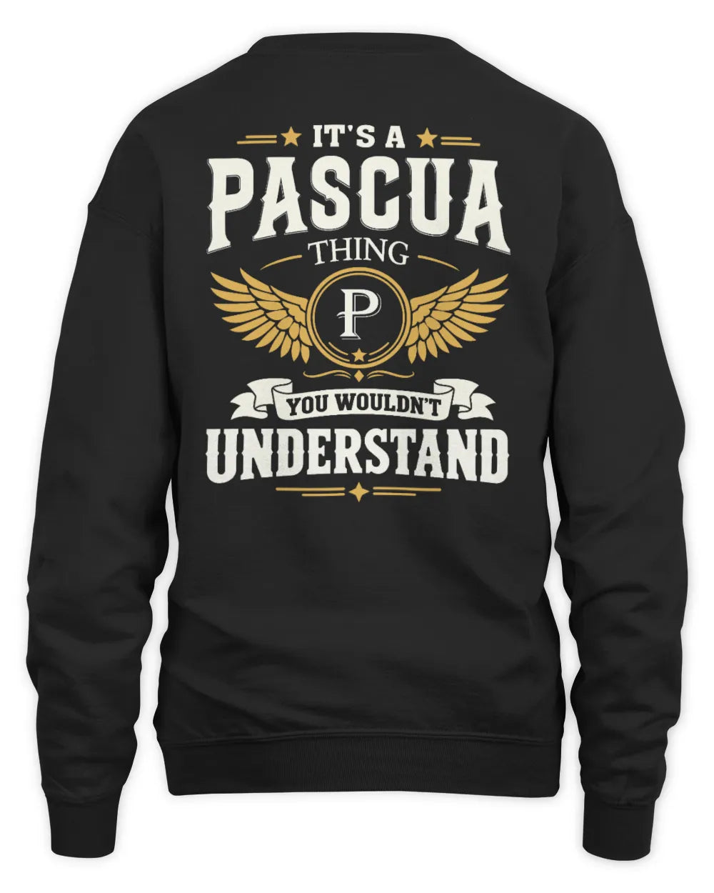 PASCUA KT06-M008 It’s a [NAME] Thing – You Wouldn’t Understand | Personalized Vintage T-Shirt - Unisex Sweatshirt - Black