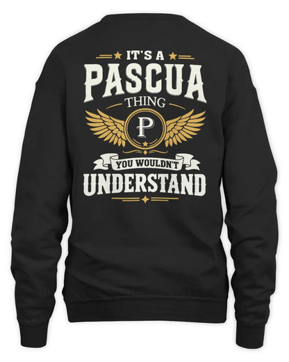 PASCUA KT06-M008 It’s a [NAME] Thing – You Wouldn’t Understand | Personalized Vintage T-Shirt - Unisex Sweatshirt - Black