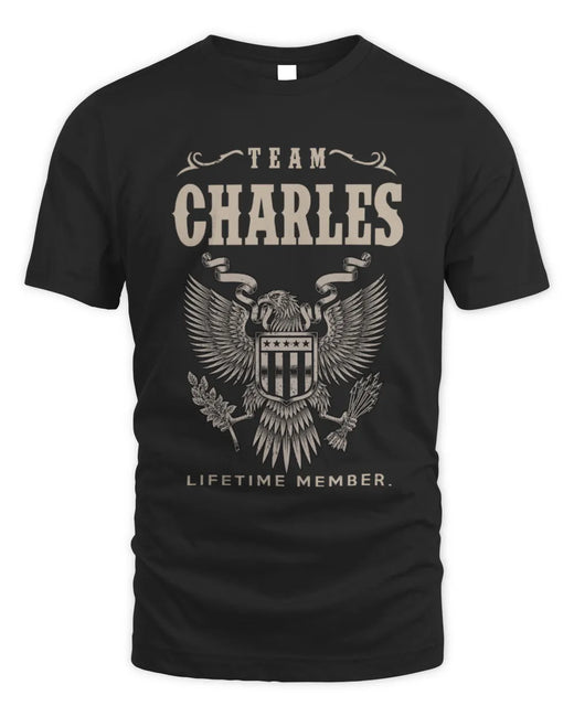 CHARLES TP06-K82 – Personalized Classic Style Apparel “Team NAME Lifetime Member”