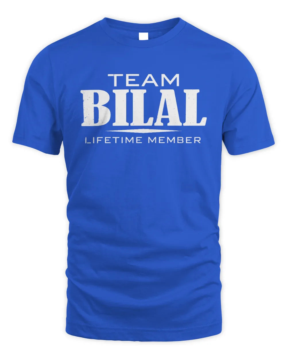 BILAL BL62-K4-128 - Personalized “Team NAME Lifetime Member” - Unisex Standard T-Shirt - Royal