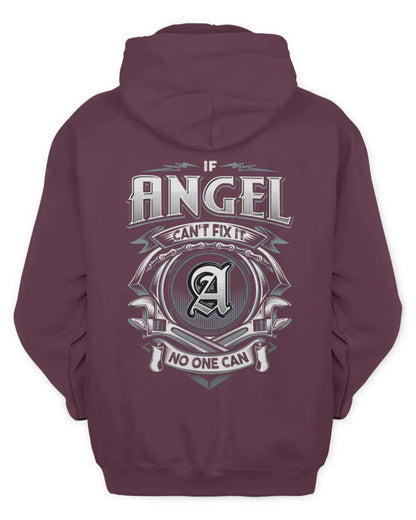 ANGEL AP81-K4-626 - Personalized Ahmed Quote Apparel “If Ahmed Can't Fix It, No One Can” - Unisex Hoodie - Maroon