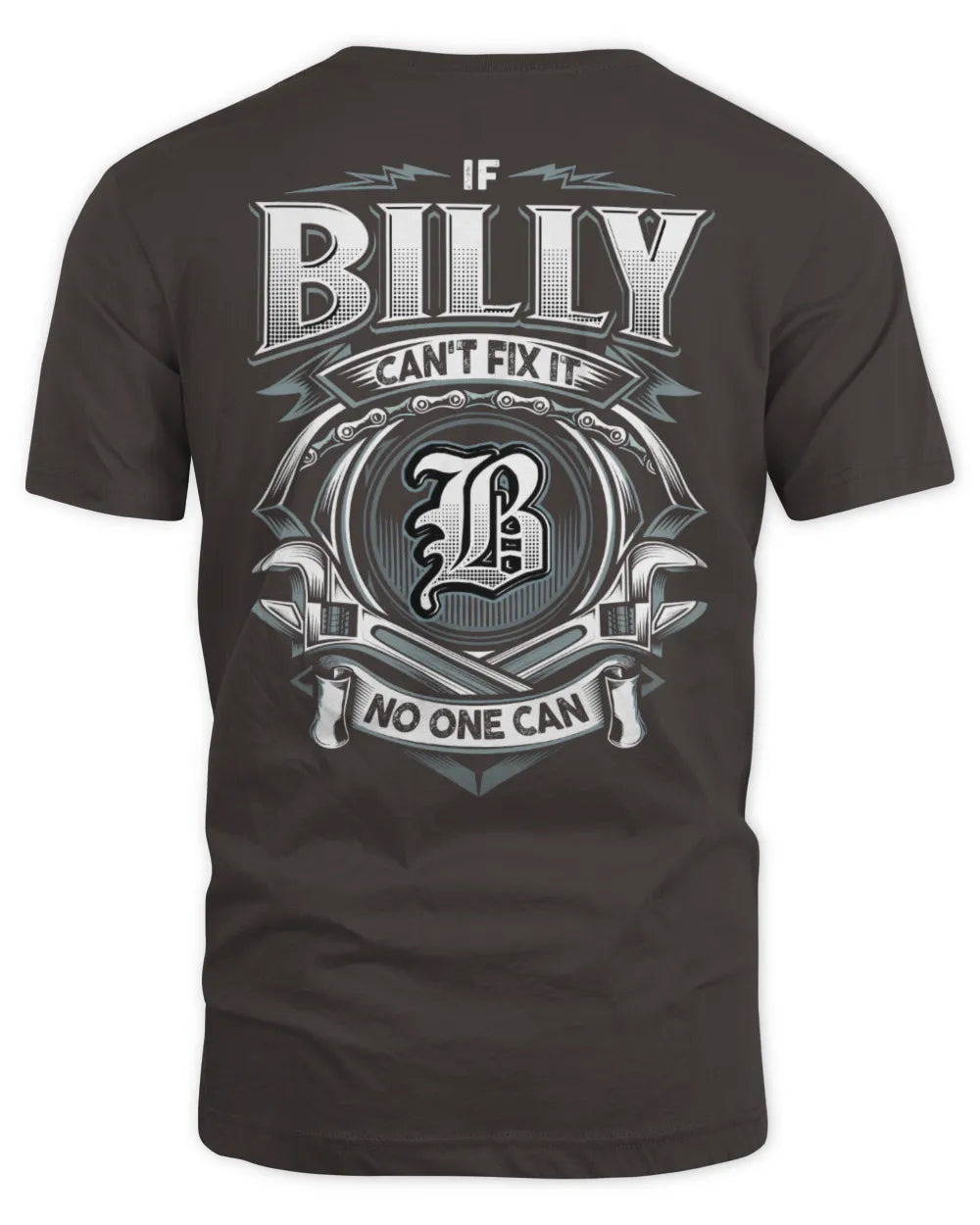 BILLY AP81-K4-626 - Personalized Ahmed Quote Apparel “If Ahmed Can't Fix It, No One Can” - Unisex Standard T-Shirt - Dark Chocolate