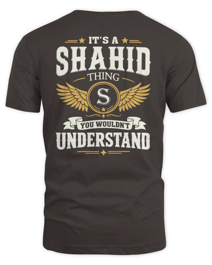SHAHID KT06-M008 It’s a [NAME] Thing – You Wouldn’t Understand | Personalized Vintage T-Shirt - Unisex Standard T-Shirt - Dark Chocolate