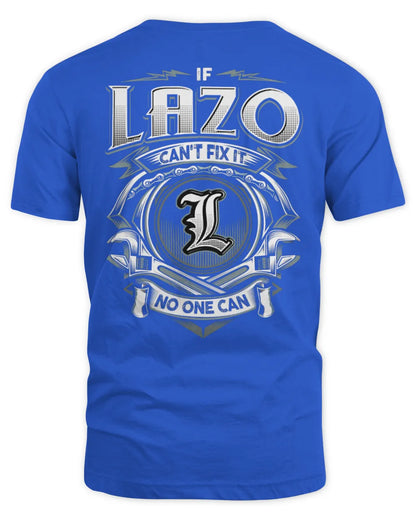 LAZO AP81-K4-626 - Personalized Ahmed Quote Apparel “If Ahmed Can't Fix It, No One Can” - Unisex Standard T-Shirt - Royal