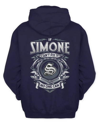 SIMONE AP81-K4-626 - Personalized Ahmed Quote Apparel “If Ahmed Can't Fix It, No One Can” - Unisex Hoodie - Navy