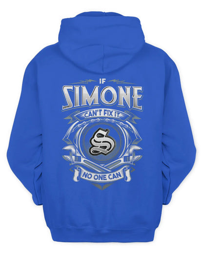 SIMONE AP81-K4-626 - Personalized Ahmed Quote Apparel “If Ahmed Can't Fix It, No One Can” - Unisex Hoodie - Royal