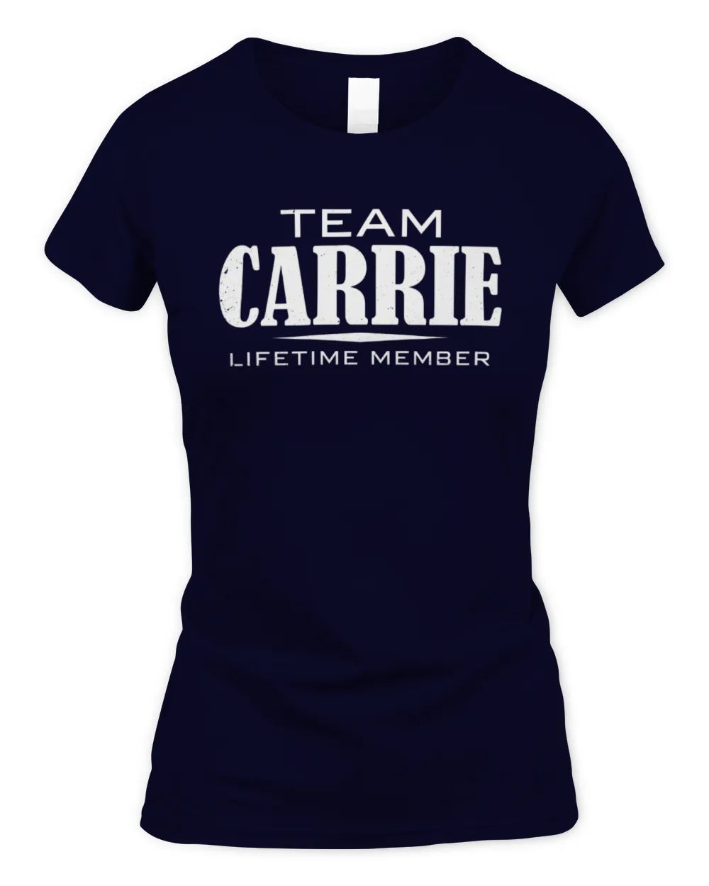 CARRIE BL62-K4-128 - Personalized “Team NAME Lifetime Member” - Women's Standard T-Shirt - Navy