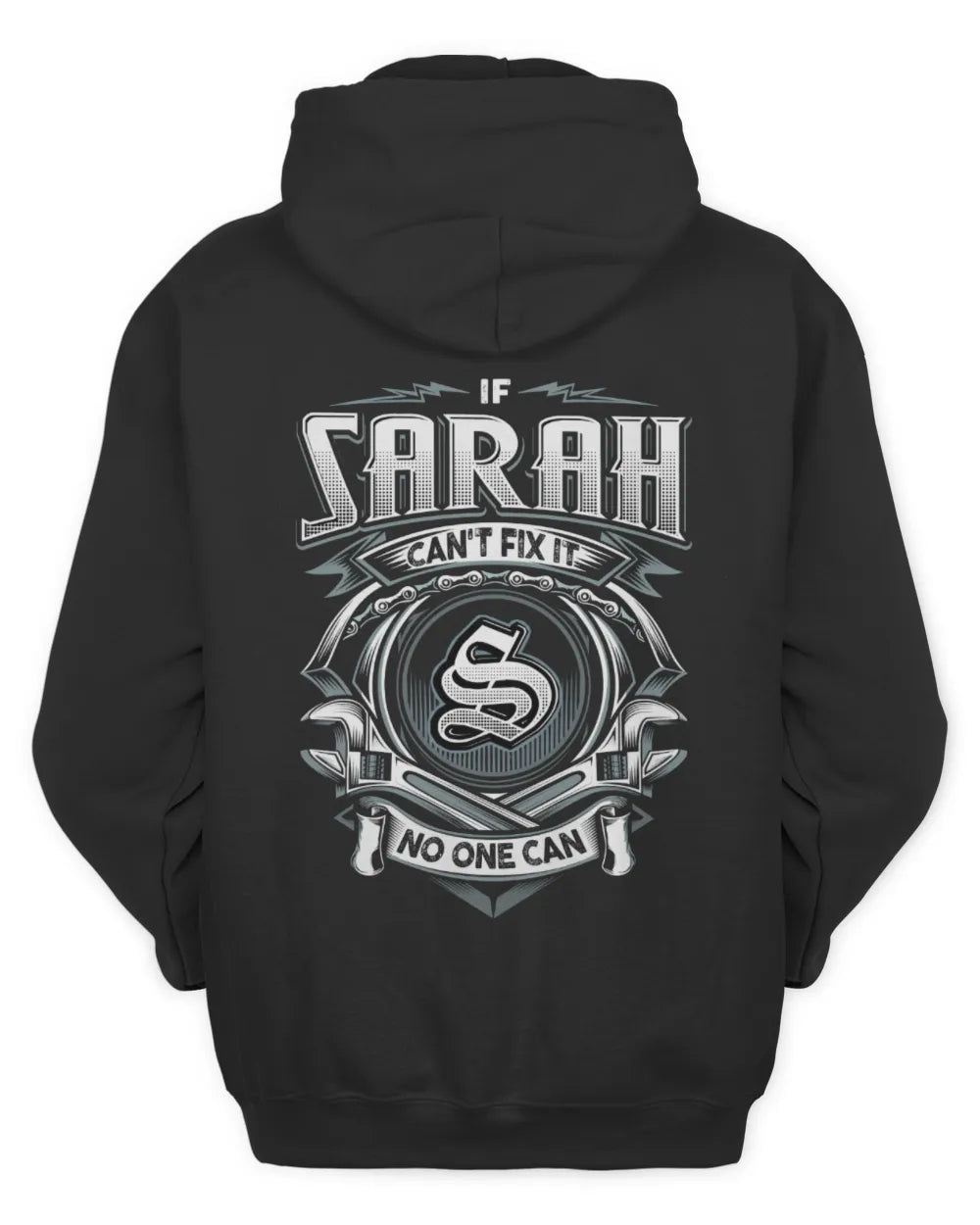 SARAH AP81-K4-626 - Personalized Ahmed Quote Apparel “If Ahmed Can't Fix It, No One Can” - Unisex Hoodie - Black