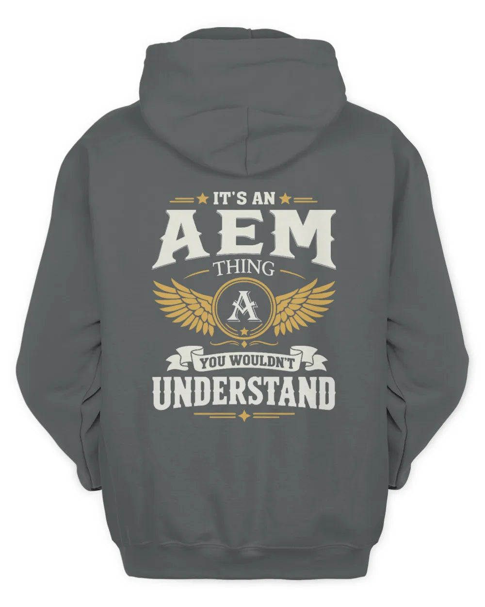 AEM KT06-M008 It’s a [NAME] Thing – You Wouldn’t Understand | Personalized Vintage T-Shirt - Unisex Hoodie - Charcoal