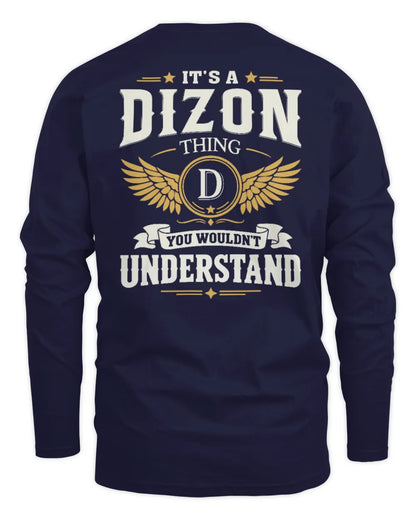 DIZON KT06-M008 It’s a [NAME] Thing – You Wouldn’t Understand | Personalized Vintage T-Shirt - Men's Long Sleeved T-Shirt - Navy