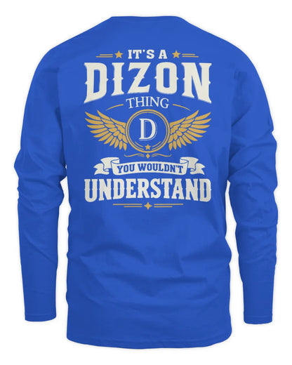 DIZON KT06-M008 It’s a [NAME] Thing – You Wouldn’t Understand | Personalized Vintage T-Shirt - Men's Long Sleeved T-Shirt - Royal