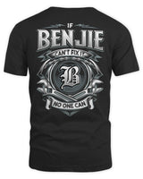 BENJIE AP81-K4-626 - Personalized Ahmed Quote Apparel “If Ahmed Can't Fix It, No One Can” - Unisex Standard T-Shirt - Black