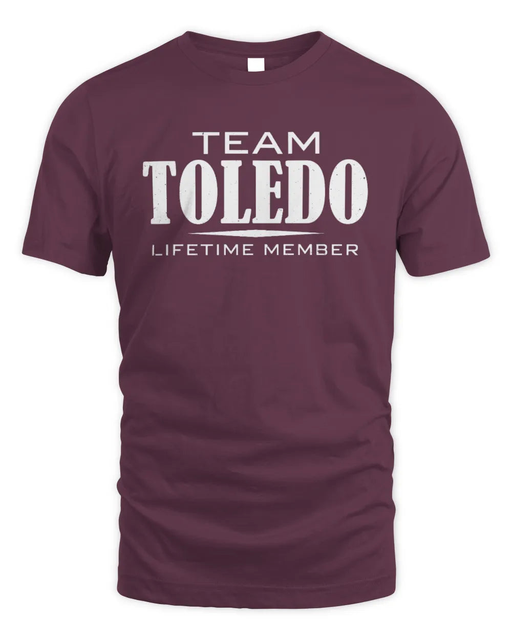 TOLEDO BL62-K4-128 - Personalized “Team NAME Lifetime Member” - Unisex Standard T-Shirt - Maroon