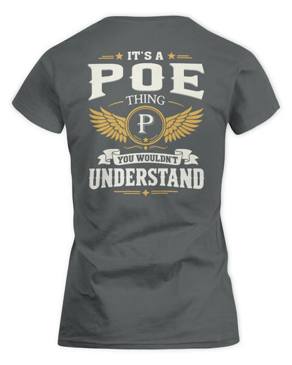 POE KT06-M008 It’s a [NAME] Thing – You Wouldn’t Understand | Personalized Vintage T-Shirt - Women's Standard T-Shirt - Charcoal
