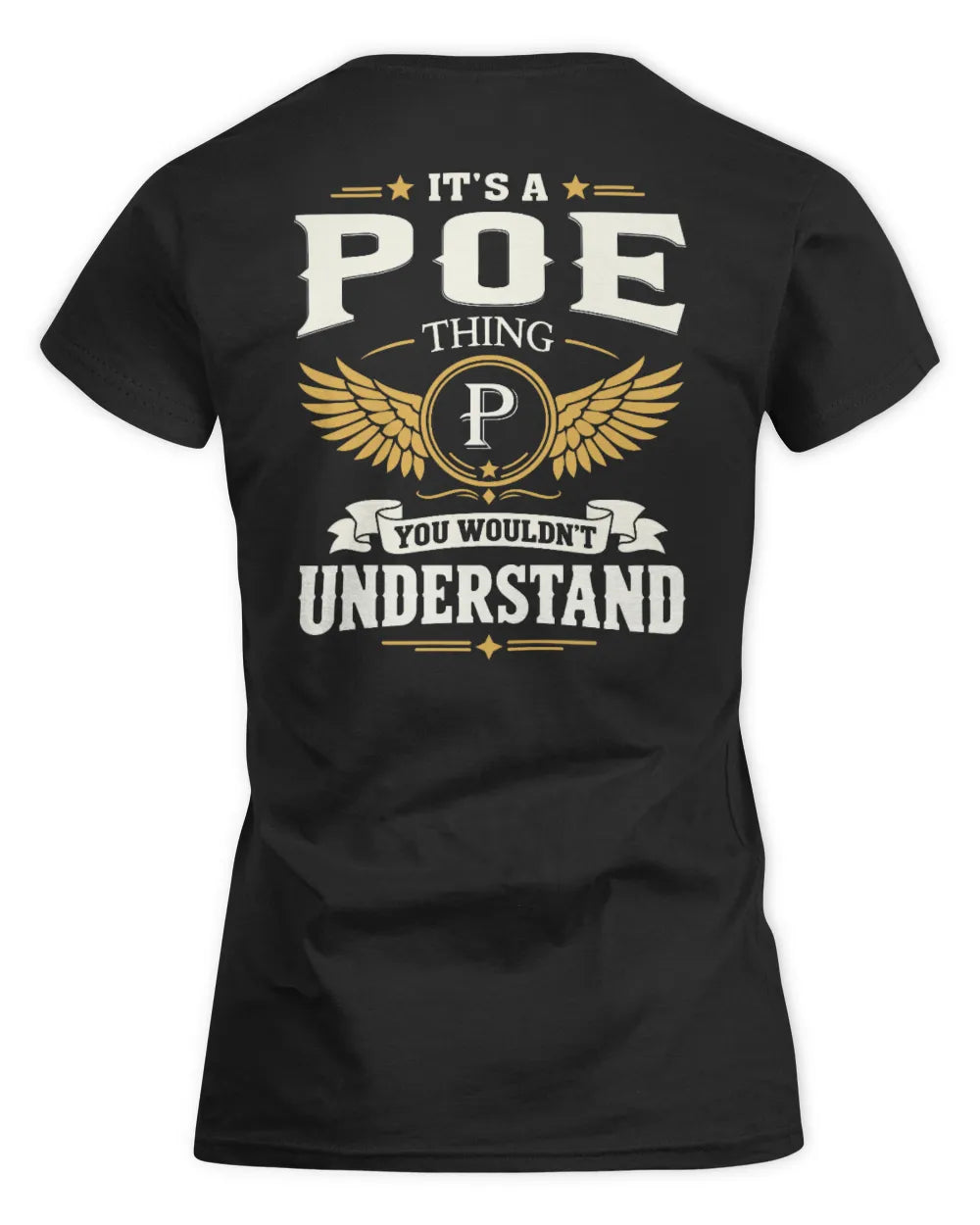 POE KT06-M008 It’s a [NAME] Thing – You Wouldn’t Understand | Personalized Vintage T-Shirt - Women's Standard T-Shirt - Black