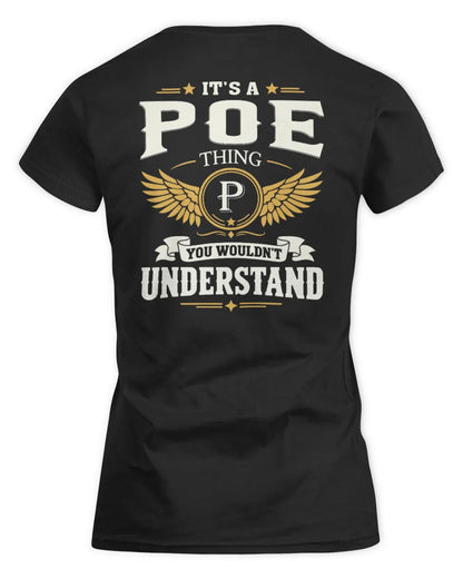 POE KT06-M008 It’s a [NAME] Thing – You Wouldn’t Understand | Personalized Vintage T-Shirt - Women's Standard T-Shirt - Black