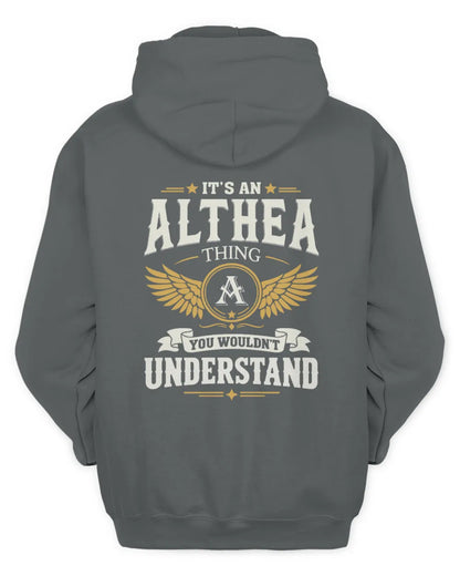 ALTHEA KT06-M008 It’s a [NAME] Thing – You Wouldn’t Understand | Personalized Vintage T-Shirt - Unisex Hoodie - Charcoal