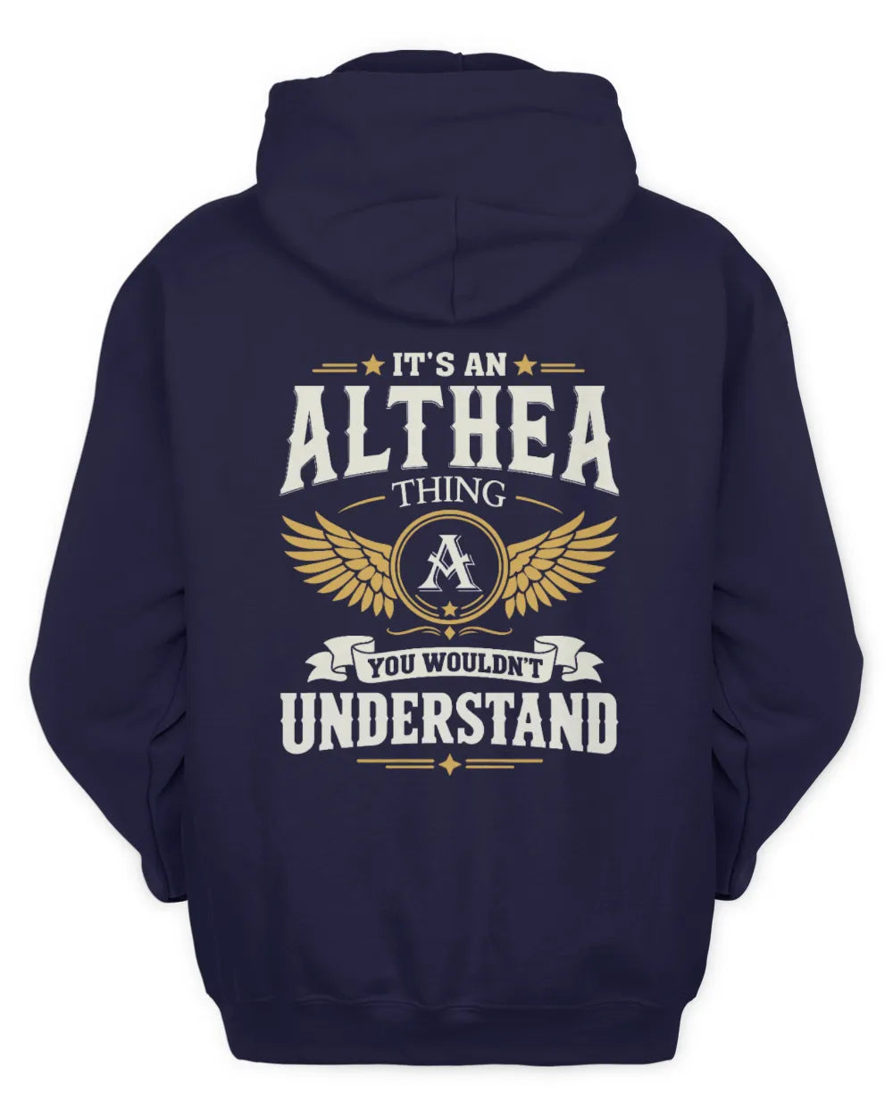 ALTHEA KT06-M008 It’s a [NAME] Thing – You Wouldn’t Understand | Personalized Vintage T-Shirt - Unisex Hoodie - Navy