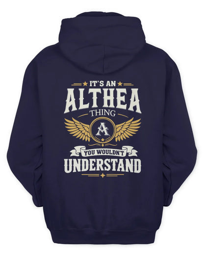 ALTHEA KT06-M008 It’s a [NAME] Thing – You Wouldn’t Understand | Personalized Vintage T-Shirt - Unisex Hoodie - Navy