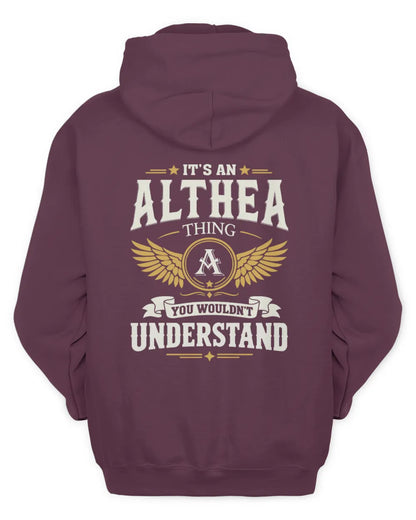 ALTHEA KT06-M008 It’s a [NAME] Thing – You Wouldn’t Understand | Personalized Vintage T-Shirt - Unisex Hoodie - Maroon