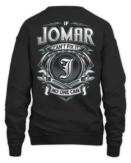 JOMAR AP81-K4-626 - Personalized Ahmed Quote Apparel “If Ahmed Can't Fix It, No One Can” - Unisex Sweatshirt - Black