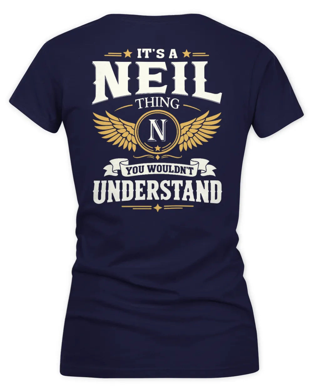 NEIL KT06-M008 It’s a [NAME] Thing – You Wouldn’t Understand | Personalized Vintage T-Shirt - Women's V-Neck T-Shirt - Navy