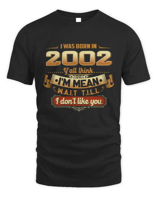 2002 TH02-K4 – Funny Birth Year Attitude Quote T-Shirt