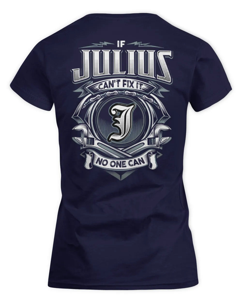 JULIUS AP81-K4-626 - Personalized Ahmed Quote Apparel “If Ahmed Can't Fix It, No One Can” - Women's Standard T-Shirt - Navy