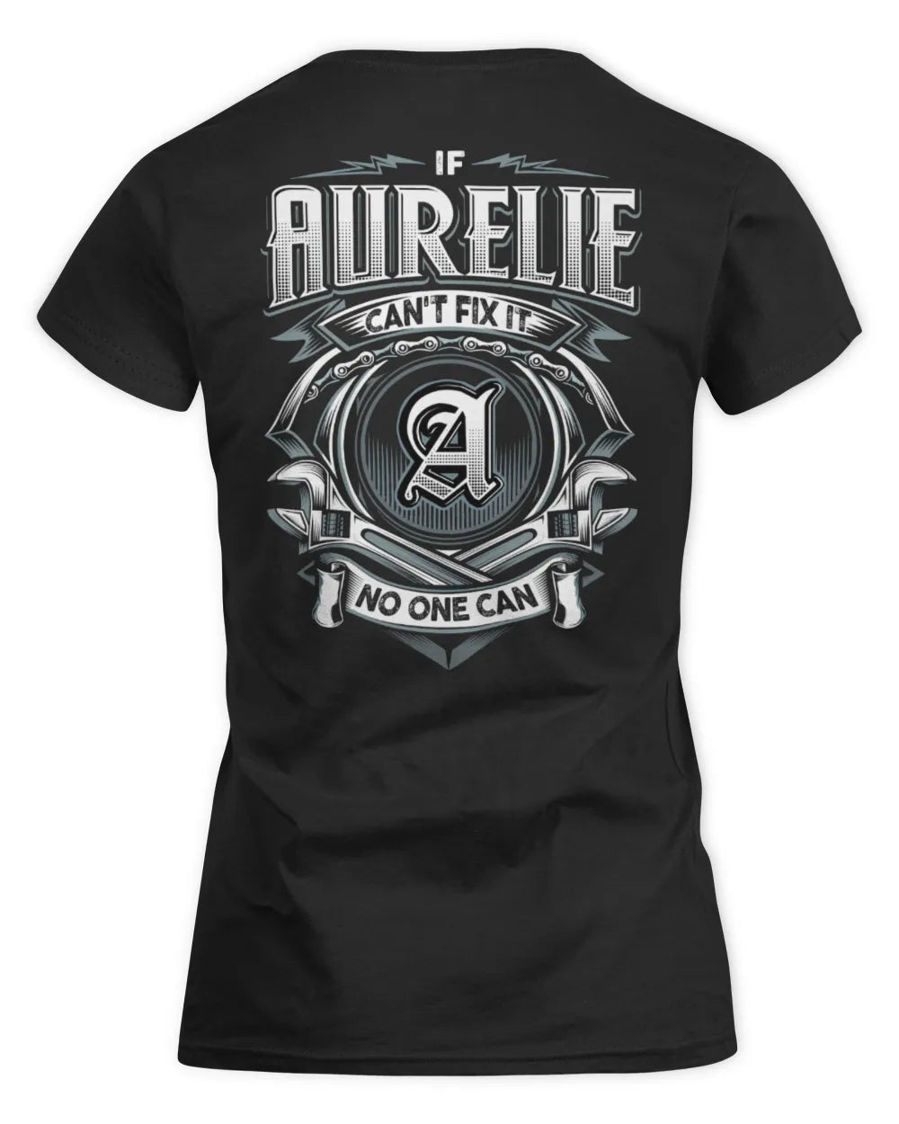 AURELIE AP81-K4-626 - Personalized Ahmed Quote Apparel “If Ahmed Can't Fix It, No One Can” - Women's Standard T-Shirt - Black