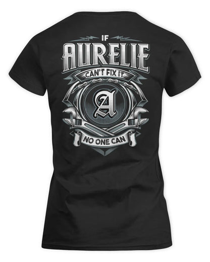 AURELIE AP81-K4-626 - Personalized Ahmed Quote Apparel “If Ahmed Can't Fix It, No One Can” - Women's Standard T-Shirt - Black