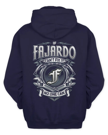 FAJARDO AP81-K4-626 - Personalized Ahmed Quote Apparel “If Ahmed Can't Fix It, No One Can” - Unisex Hoodie - Navy