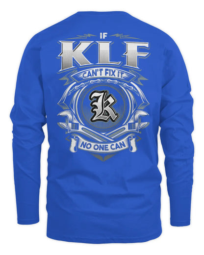 KLF AP81-K4-626 - Personalized Ahmed Quote Apparel “If Ahmed Can't Fix It, No One Can” - Men's Long Sleeved T-Shirt - Royal