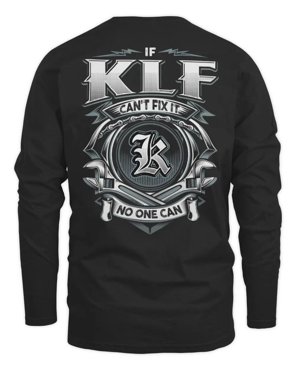 KLF AP81-K4-626 - Personalized Ahmed Quote Apparel “If Ahmed Can't Fix It, No One Can” - Men's Long Sleeved T-Shirt - Black