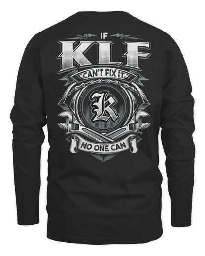 KLF AP81-K4-626 - Personalized Ahmed Quote Apparel “If Ahmed Can't Fix It, No One Can” - Men's Long Sleeved T-Shirt - Black