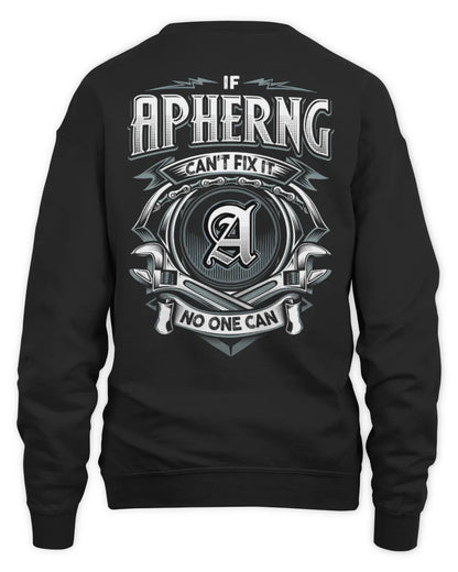 APHERNG AP81-K4-626 - Personalized Ahmed Quote Apparel “If Ahmed Can't Fix It, No One Can” - Unisex Sweatshirt - Black